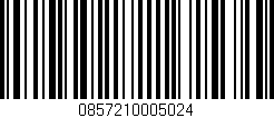 Código de barras (EAN, GTIN, SKU, ISBN): '0857210005024'