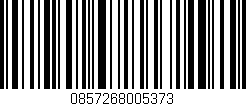 Código de barras (EAN, GTIN, SKU, ISBN): '0857268005373'