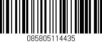 Código de barras (EAN, GTIN, SKU, ISBN): '085805114435'