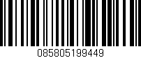 Código de barras (EAN, GTIN, SKU, ISBN): '085805199449'