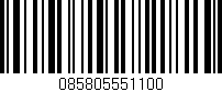 Código de barras (EAN, GTIN, SKU, ISBN): '085805551100'