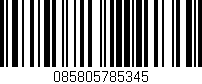 Código de barras (EAN, GTIN, SKU, ISBN): '085805785345'