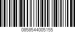 Código de barras (EAN, GTIN, SKU, ISBN): '0858544005155'