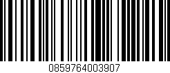 Código de barras (EAN, GTIN, SKU, ISBN): '0859764003907'