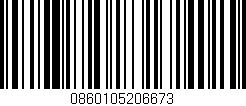 Código de barras (EAN, GTIN, SKU, ISBN): '0860105206673'