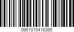 Código de barras (EAN, GTIN, SKU, ISBN): '0861015418385'