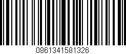 Código de barras (EAN, GTIN, SKU, ISBN): '0861341581326'