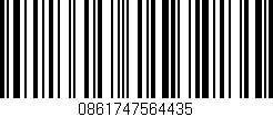 Código de barras (EAN, GTIN, SKU, ISBN): '0861747564435'