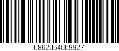 Código de barras (EAN, GTIN, SKU, ISBN): '0862054069927'