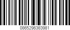 Código de barras (EAN, GTIN, SKU, ISBN): '0865296383981'