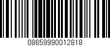 Código de barras (EAN, GTIN, SKU, ISBN): '08659990012818'