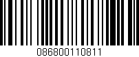 Código de barras (EAN, GTIN, SKU, ISBN): '086800110811'