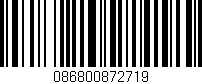 Código de barras (EAN, GTIN, SKU, ISBN): '086800872719'