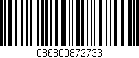 Código de barras (EAN, GTIN, SKU, ISBN): '086800872733'
