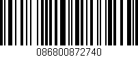 Código de barras (EAN, GTIN, SKU, ISBN): '086800872740'