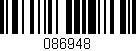 Código de barras (EAN, GTIN, SKU, ISBN): '086948'