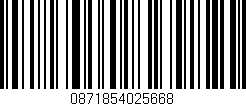 Código de barras (EAN, GTIN, SKU, ISBN): '0871854025668'