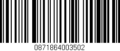Código de barras (EAN, GTIN, SKU, ISBN): '0871864003502'