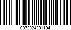 Código de barras (EAN, GTIN, SKU, ISBN): '0873824001184'