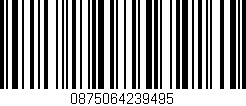 Código de barras (EAN, GTIN, SKU, ISBN): '0875064239495'