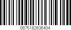 Código de barras (EAN, GTIN, SKU, ISBN): '0875182636404'