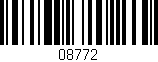 Código de barras (EAN, GTIN, SKU, ISBN): '08772'