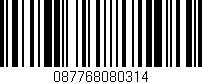 Código de barras (EAN, GTIN, SKU, ISBN): '087768080314'