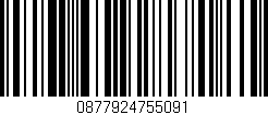 Código de barras (EAN, GTIN, SKU, ISBN): '0877924755091'
