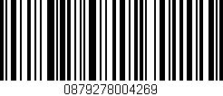 Código de barras (EAN, GTIN, SKU, ISBN): '0879278004269'