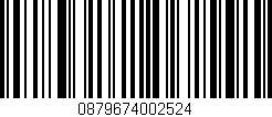 Código de barras (EAN, GTIN, SKU, ISBN): '0879674002524'