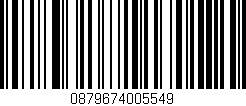 Código de barras (EAN, GTIN, SKU, ISBN): '0879674005549'