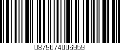 Código de barras (EAN, GTIN, SKU, ISBN): '0879674006959'