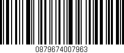 Código de barras (EAN, GTIN, SKU, ISBN): '0879674007963'