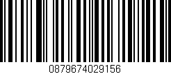 Código de barras (EAN, GTIN, SKU, ISBN): '0879674029156'