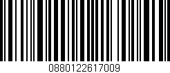 Código de barras (EAN, GTIN, SKU, ISBN): '0880122617009'