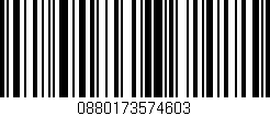 Código de barras (EAN, GTIN, SKU, ISBN): '0880173574603'