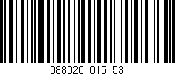 Código de barras (EAN, GTIN, SKU, ISBN): '0880201015153'