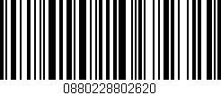 Código de barras (EAN, GTIN, SKU, ISBN): '0880228802620'