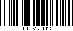 Código de barras (EAN, GTIN, SKU, ISBN): '0880352791814'