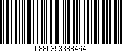 Código de barras (EAN, GTIN, SKU, ISBN): '0880353388464'