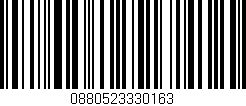 Código de barras (EAN, GTIN, SKU, ISBN): '0880523330163'