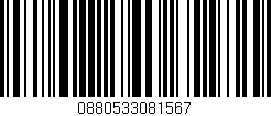 Código de barras (EAN, GTIN, SKU, ISBN): '0880533081567'