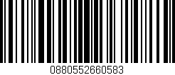 Código de barras (EAN, GTIN, SKU, ISBN): '0880552660583'