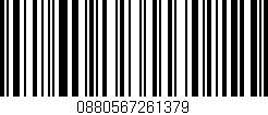 Código de barras (EAN, GTIN, SKU, ISBN): '0880567261379'