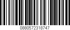 Código de barras (EAN, GTIN, SKU, ISBN): '0880572318747'
