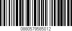 Código de barras (EAN, GTIN, SKU, ISBN): '0880579585012'