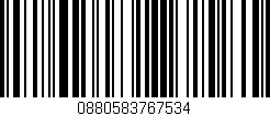 Código de barras (EAN, GTIN, SKU, ISBN): '0880583767534'