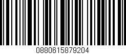 Código de barras (EAN, GTIN, SKU, ISBN): '0880615879204'