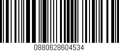 Código de barras (EAN, GTIN, SKU, ISBN): '0880628604534'