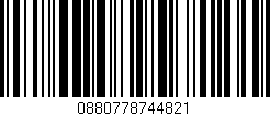 Código de barras (EAN, GTIN, SKU, ISBN): '0880778744821'